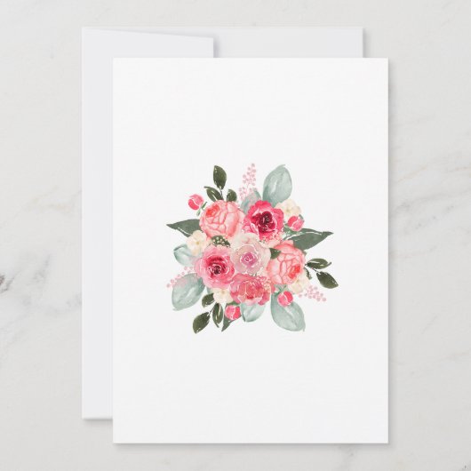 Valentijnsdag Baby shower Kaart (Achterkant)