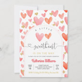 Valentijnsdag Baby shower Kaart (Voorkant)