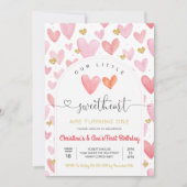 Valentijnsdag Baby shower Kaart (Voorkant)