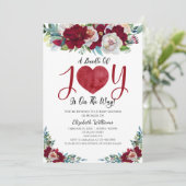 Valentijnsdag Baby Shower Kaart (Staand voorkant)