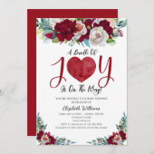 Valentijnsdag Baby Shower Kaart (Voorkant / Achterkant)