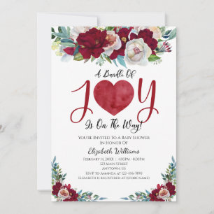 Valentijnsdag Baby shower Kaart