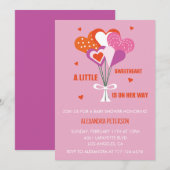 Valentijnsdag baby shower Schattigee harten boeket Kaart (Voorkant / Achterkant)