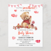 Valentijnsdag Baby shower Teddy Bear Budget (Voorkant)