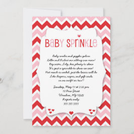 Valentijnsdag Baby Sprinkle / baby shower uitnodig Kaart