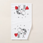 Valentijnsdag Bad Handdoek (Handdoek)