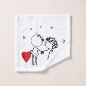 Valentijnsdag Bad Handdoek (Wasdoekje)
