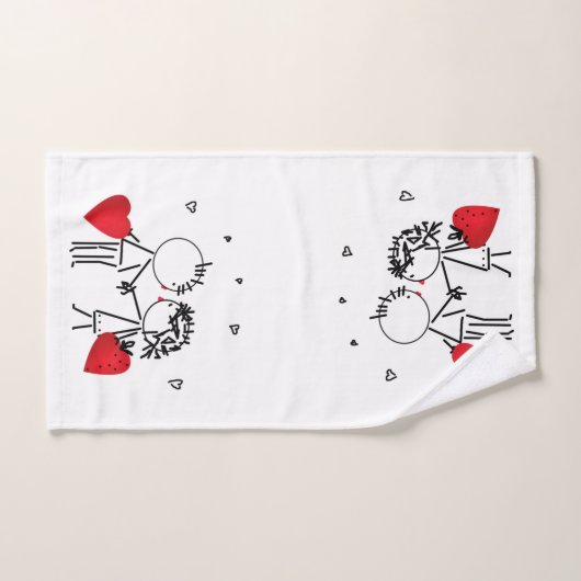 Valentijnsdag Bad Handdoek (Handdoek)