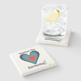 Valentijnsdag Bah Humbug Stenen Onderzetter