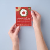 Valentijnsdag Bake Sale Charity Event Flyer (Hand)