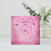 Valentijnsdag Ball Uitnodiging (Staand voorkant)