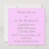 Valentijnsdag Ball Uitnodiging (Achterkant)