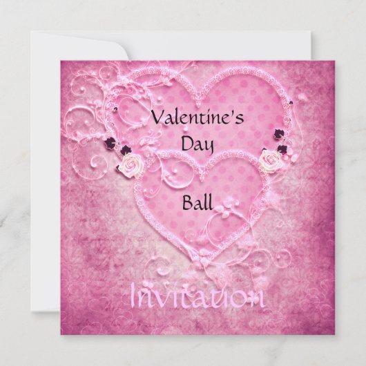 Valentijnsdag Ball Uitnodiging (Voorkant)