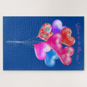 Valentijnsdag-ballonnen | Liefde zit in de lucht Legpuzzel (Horizontaal)