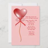 Valentijnsdag Ballonuitnodiging Kaart (Voorkant)