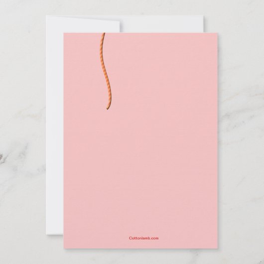 Valentijnsdag Ballonuitnodiging Kaart (Achterkant)