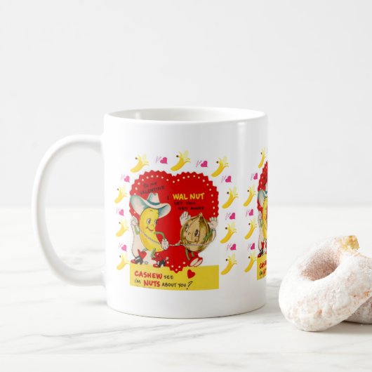 Valentijnsdag Banaan Cashew Mokken (Met donut)