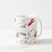 Valentijnsdag Bananen Aap Mokken (Voorkant rechts)