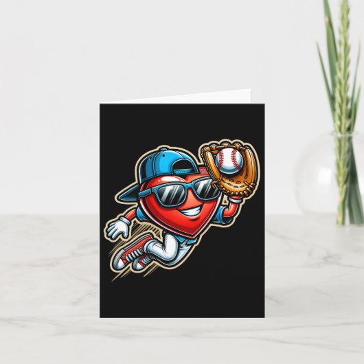 Valentijnsdag Baseball Boys Kinder Funny 2 Kaart (Voorkant)