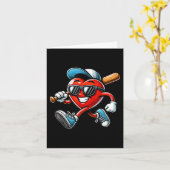 Valentijnsdag Baseball Boys Kinder Funny Kaart (Gele Bloem)