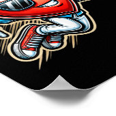 Valentijnsdag Baseball Boys Kinder Funny Poster (Hoek)