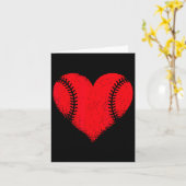 Valentijnsdag Baseball Heart Sport Boys Tiener Gir Kaart (Gele Bloem)
