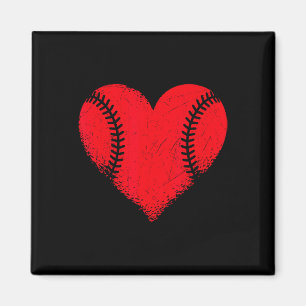 Valentijnsdag Baseball Heart Sport Boys Tiener Gir Magneet