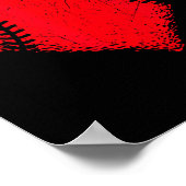 Valentijnsdag Baseball Heart Sport Boys Tiener Gir Poster (Hoek)