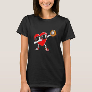 Valentijnsdag Baseball Pitcher Batter T-shirt