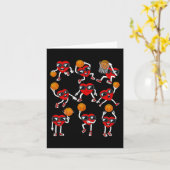 Valentijnsdag Basketbal Hart Speler Jongens Kinder Kaart (Gele Bloem)