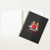 Valentijnsdag Basset Hound Bloemhond Planner (Display)