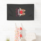 Valentijnsdag Basset Hound Bloemhond Spandoek (Insitu)