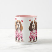 Valentijnsdag Basset Hound Dogs Mok (Midden)