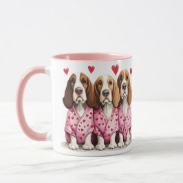 Valentijnsdag Basset Hound Dogs Mok