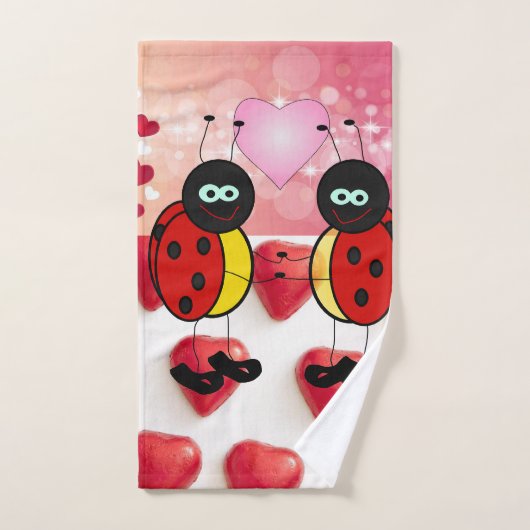 Valentijnsdag Bathroom Towel sets, Ladybug Bad Handdoek (Handdoek)