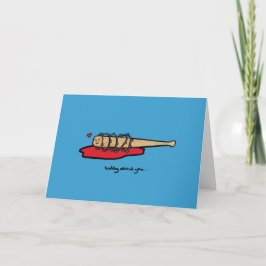 Valentijnsdag - Batty over u Feestdagen Kaart