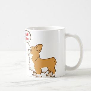 Valentijnsdag "Be Mine" Corgi Coffee Mok