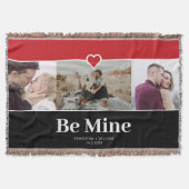 Valentijnsdag Be Mine Fotocollage Deken (Voorkant)