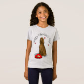 Valentijnsdag Be Mine Irish Setter (red 1) Cute T-shirt (Voorkant volledig)