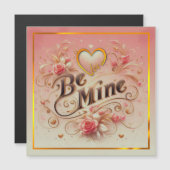 Valentijnsdag Be Mine Ontwerp met Hart, Quote (Voorkant / Achterkant)