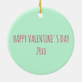 Valentijnsdag BE TRUE Snoep Conversation Heart Keramisch Ornament (Achterkant)