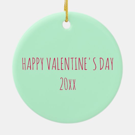 Valentijnsdag BE TRUE Snoep Conversation Heart Keramisch Ornament (Achterkant)