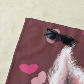 Valentijnsdag Beach Towel Gift Gentleman Pig Strandlaken (In situ)