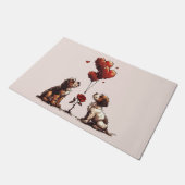 Valentijnsdag Beagle Dogs Deurmat (Schuin)