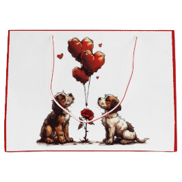 Valentijnsdag Beagle Dogs Groot Cadeauzakje