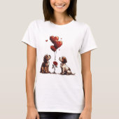 Valentijnsdag Beagle Dogs T-shirt (Voorkant)
