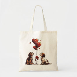 Valentijnsdag Beagle Dogs Tote Bag