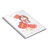 Valentijnsdag: Beagle & Macarons Notitieboek (Rechterzijde)