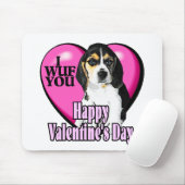 Valentijnsdag Beagle Muismat (Met muis)