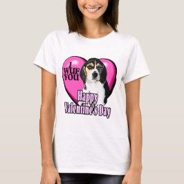 Valentijnsdag Beagle T-shirt